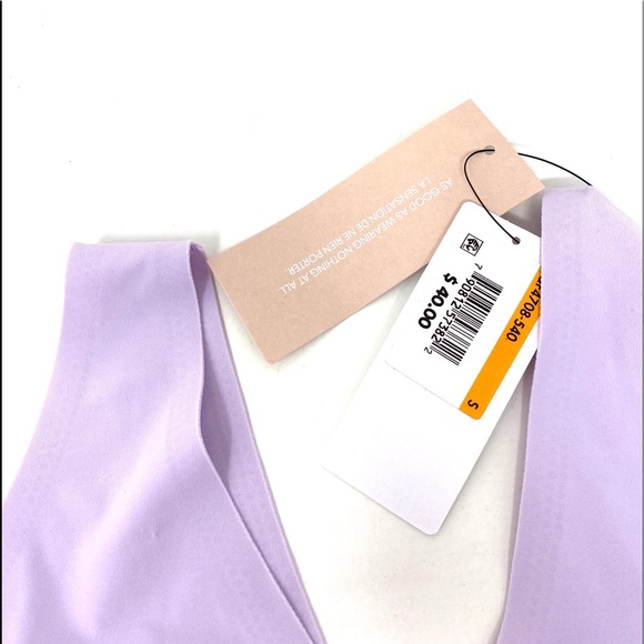 Calvin Klein QF4708-540 Comfort Bralette INVISIBLES Lightly Lined V NECK Violet - Picture 7 of 7